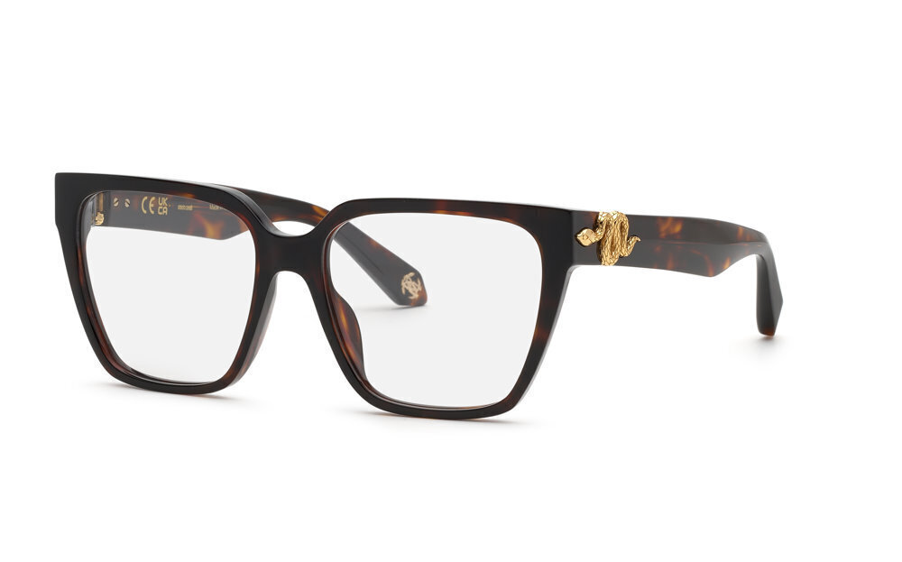 ROBERTO CAVALLI OPTICAL VRC145M Eyeglasses SHINY BROWN/YELLOW HAVANA (074 54mm
